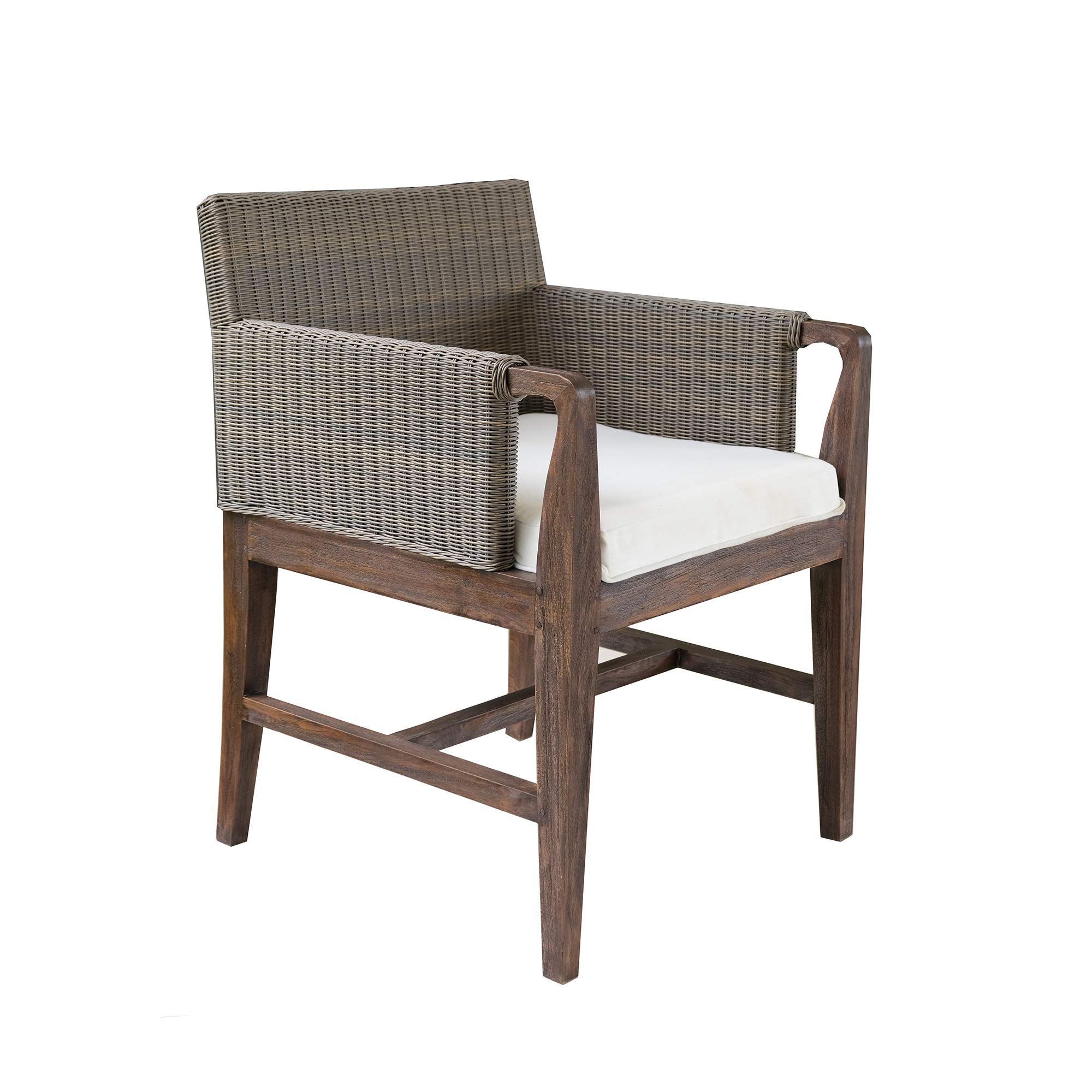 Outdoor Furniture Teak Wood - Wicker And Solid Teak Outdoor Patio