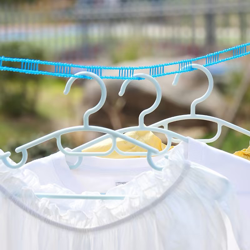 Outdoor Furniture Rope - 5/10M Windproof Fence Style Clothesline, Portable