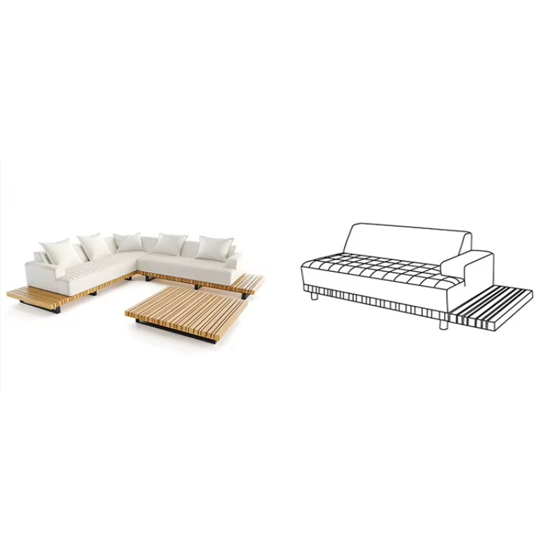 Waterproof Teak Wood Garden So - Outdoor Furniture Teak Wood のレビューと価格