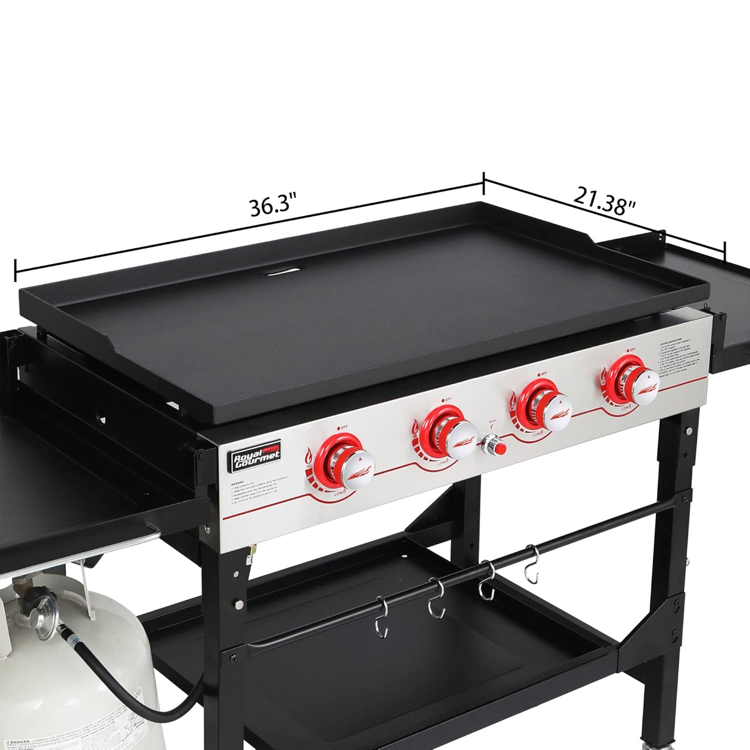 4-Burner 36in Propane Gas Grid - Outdoor Furniture Legs のレビューと価格