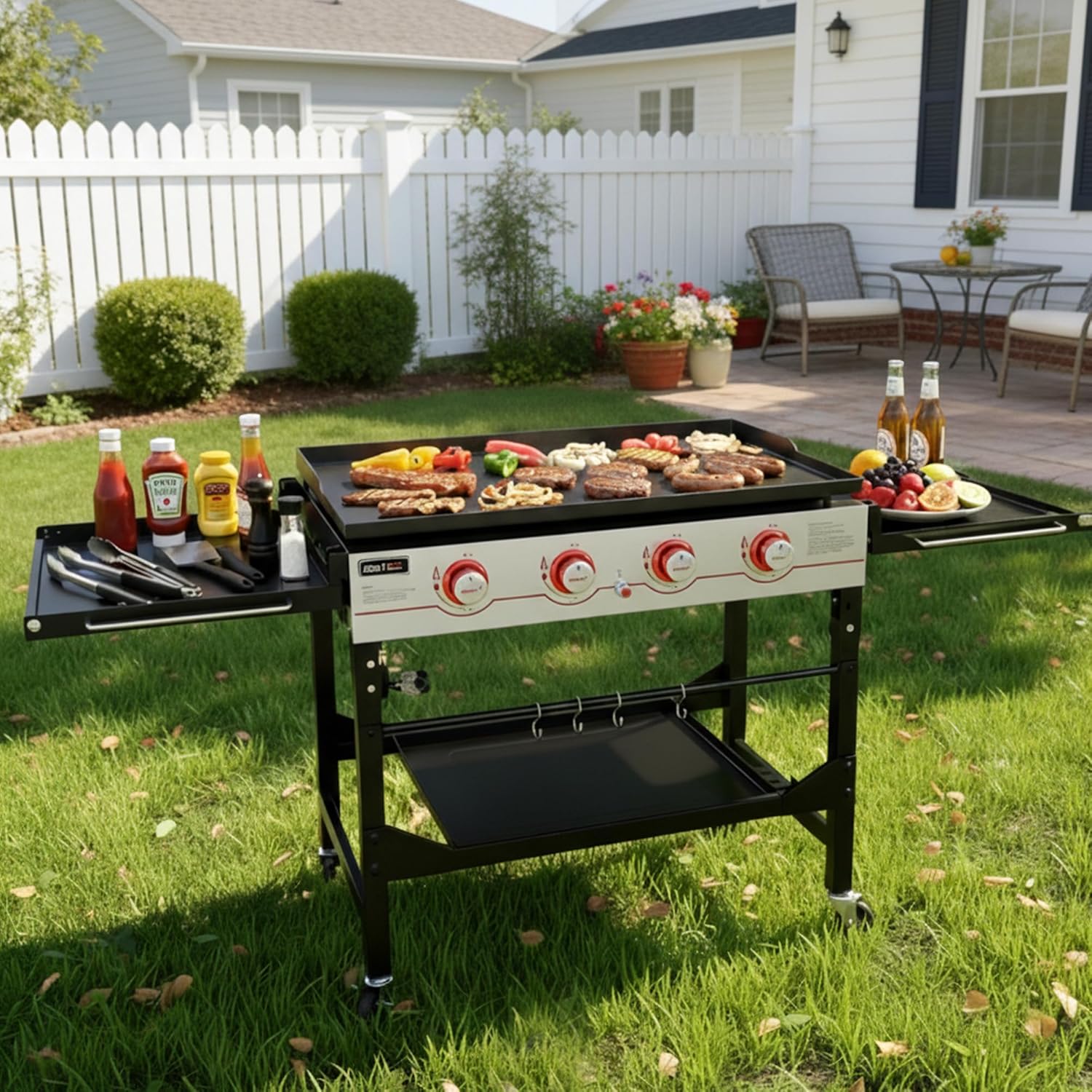 4-Burner 36in Propane Gas Grid - Outdoor Furniture Legs のレビューと価格