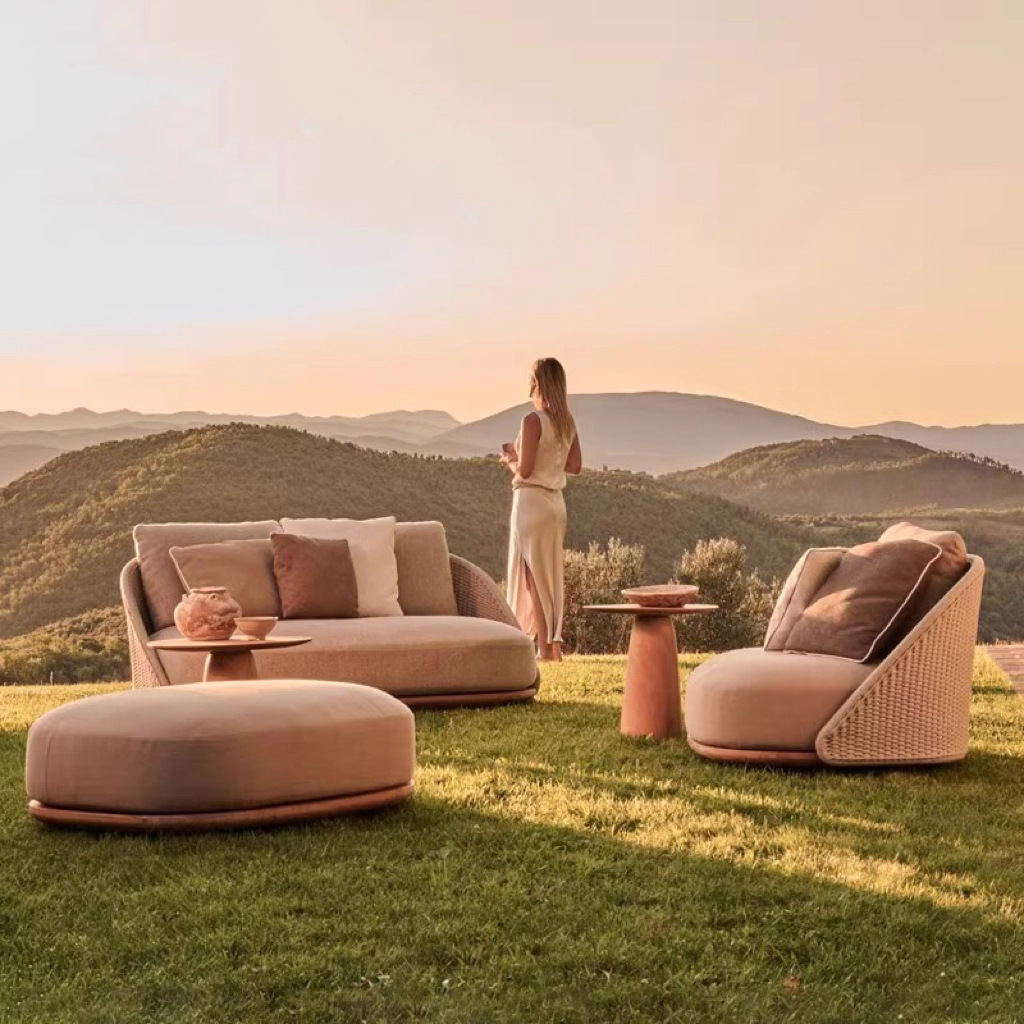 Nordic outdoor teak sofa villa - Outdoor Furniture Teak Wood のレビューと価格