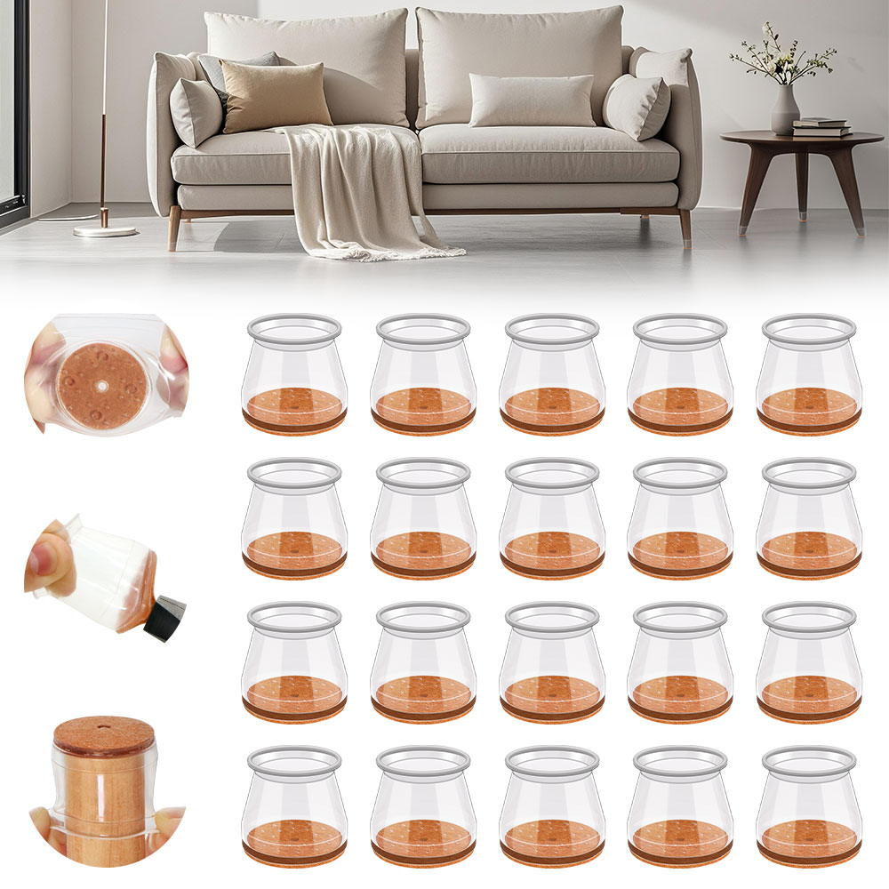 24-36pcs Chair Leg Caps Silico - Outdoor Furniture Leg Protectors のレビューと価格