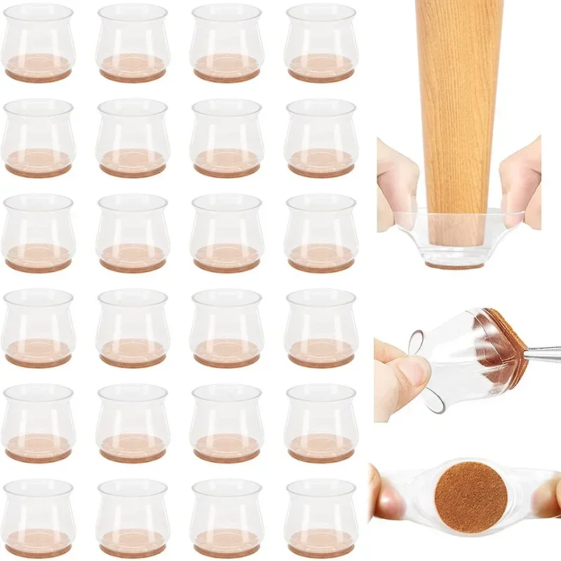 24-36pcs Chair Leg Caps Silico - Outdoor Furniture Leg Protectors のレビューと価格