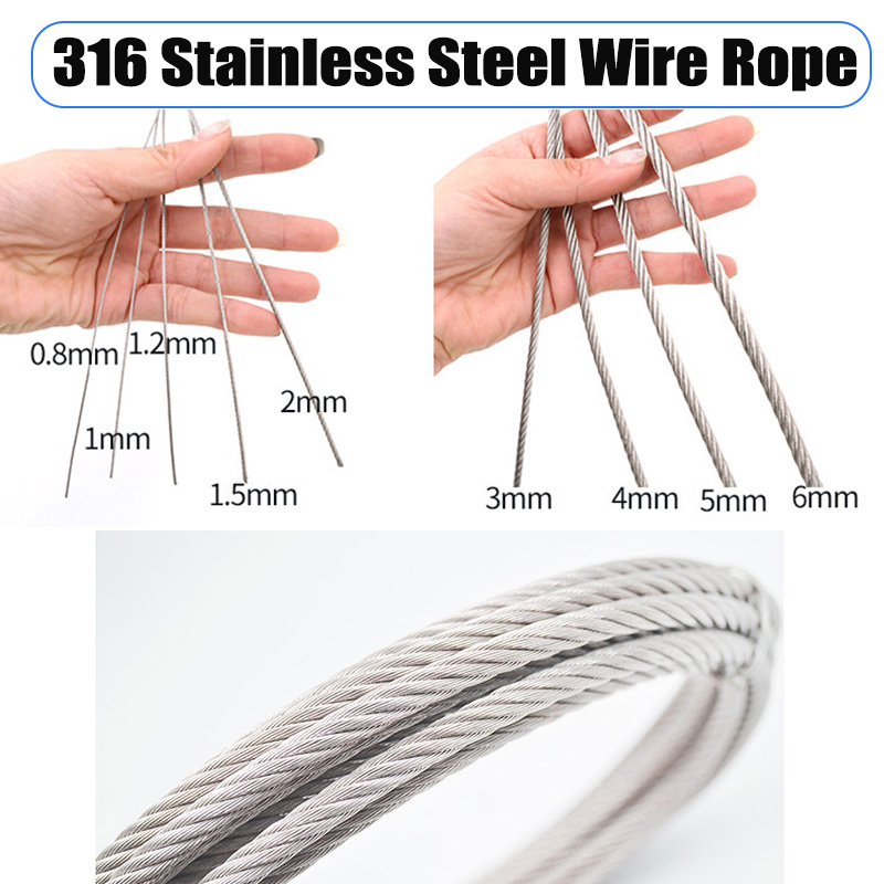 316 Stainless Steel 0.8-12mm W - Outdoor Furniture Rope のレビューと価格