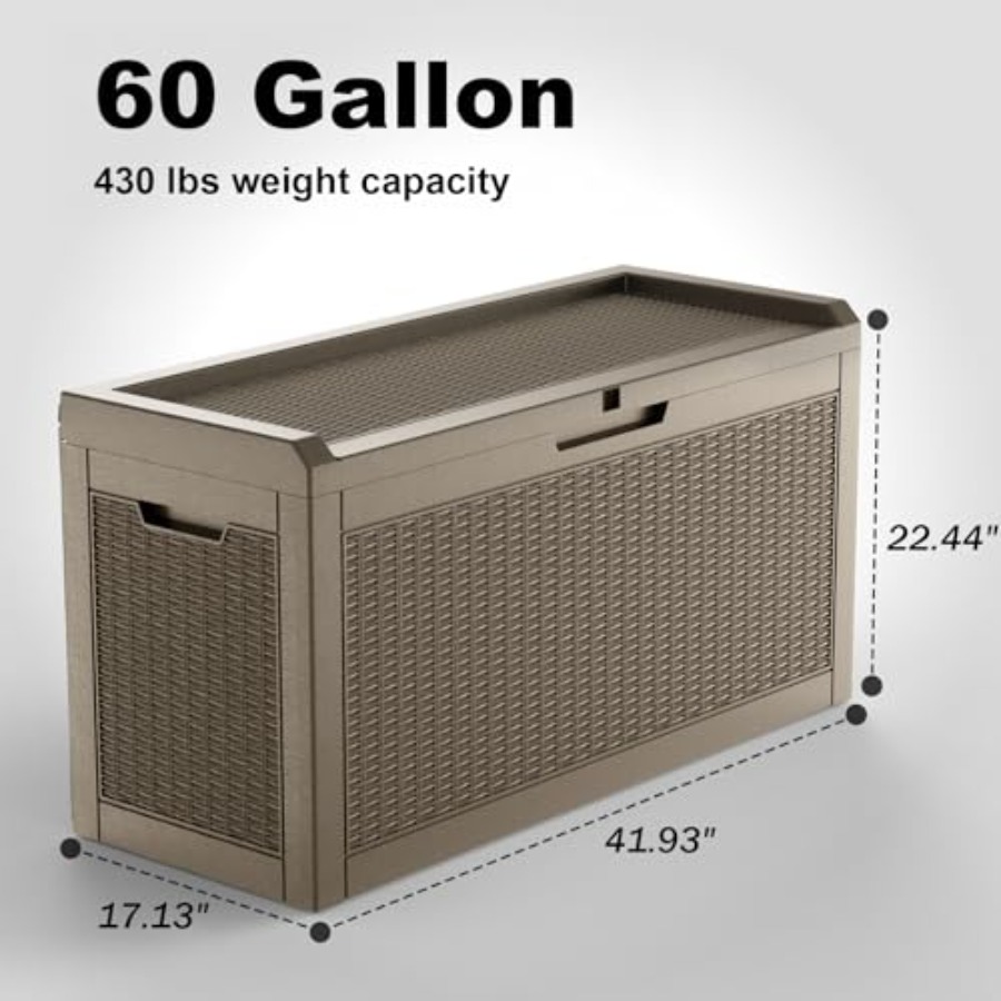 60 Gallon Outdoor Storage Box  - Outdoor Furniture Ofo のレビューと価格