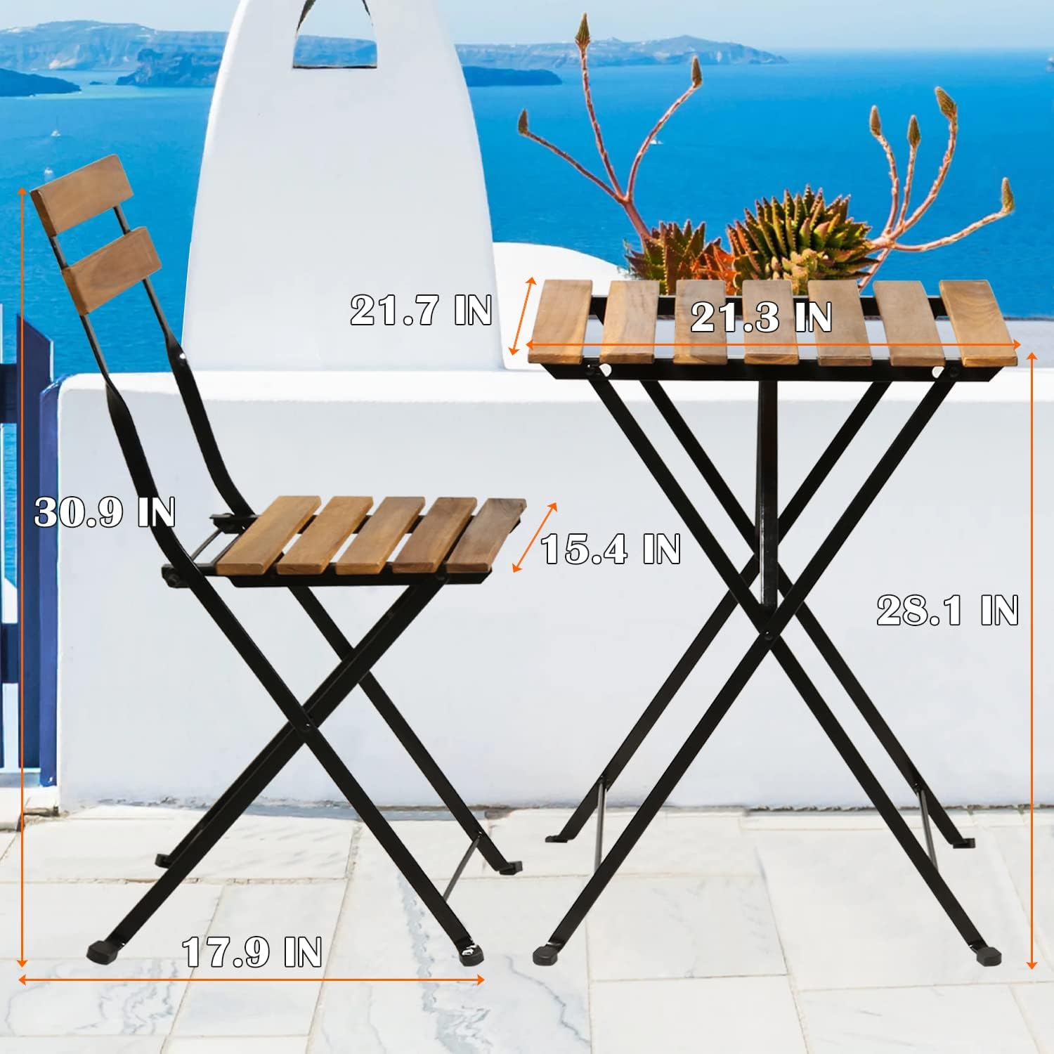 Natural wood 3-piece folding p - Outdoor Furniture Sofa のレビューと価格