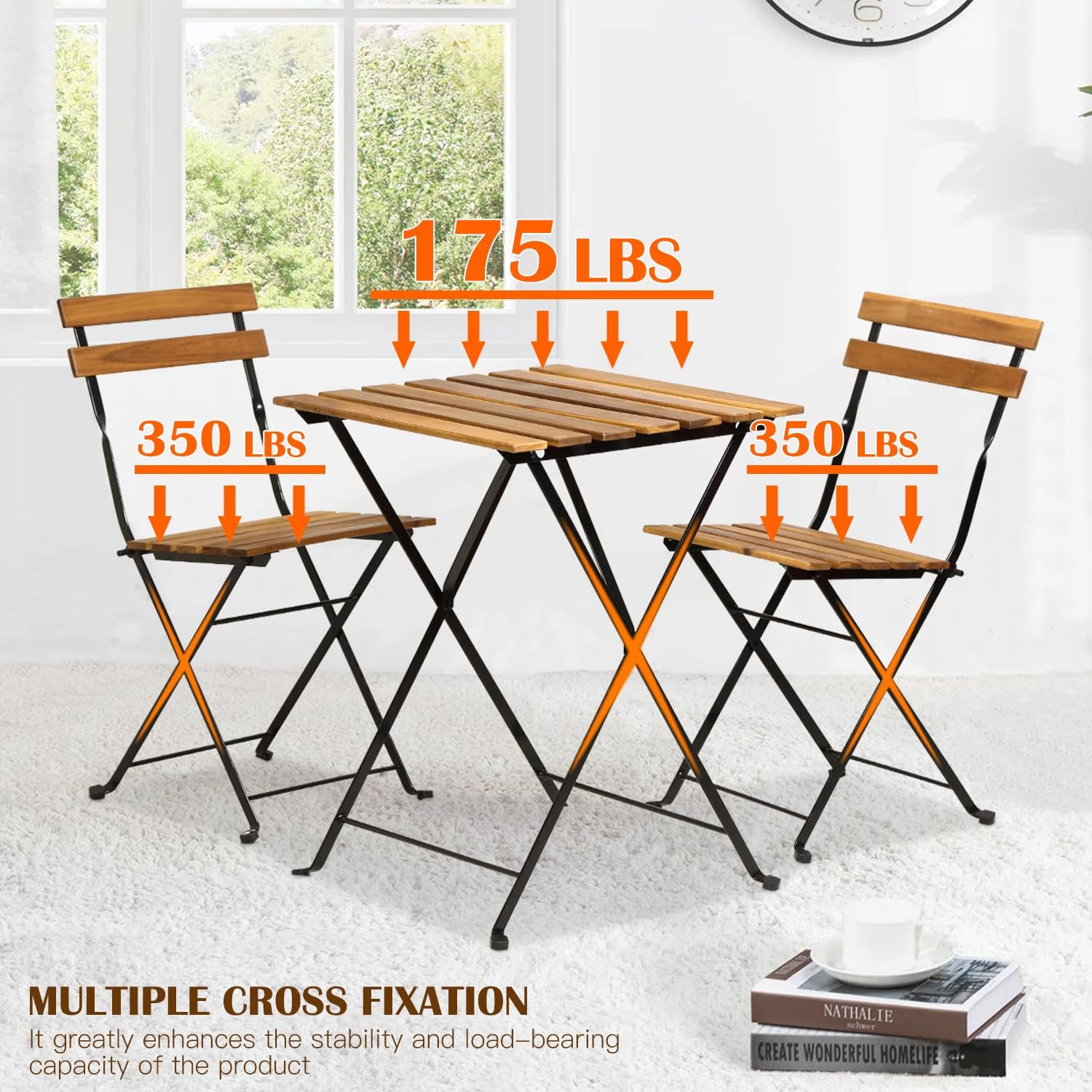 Natural wood 3-piece folding p - Outdoor Furniture Sofa のレビューと価格