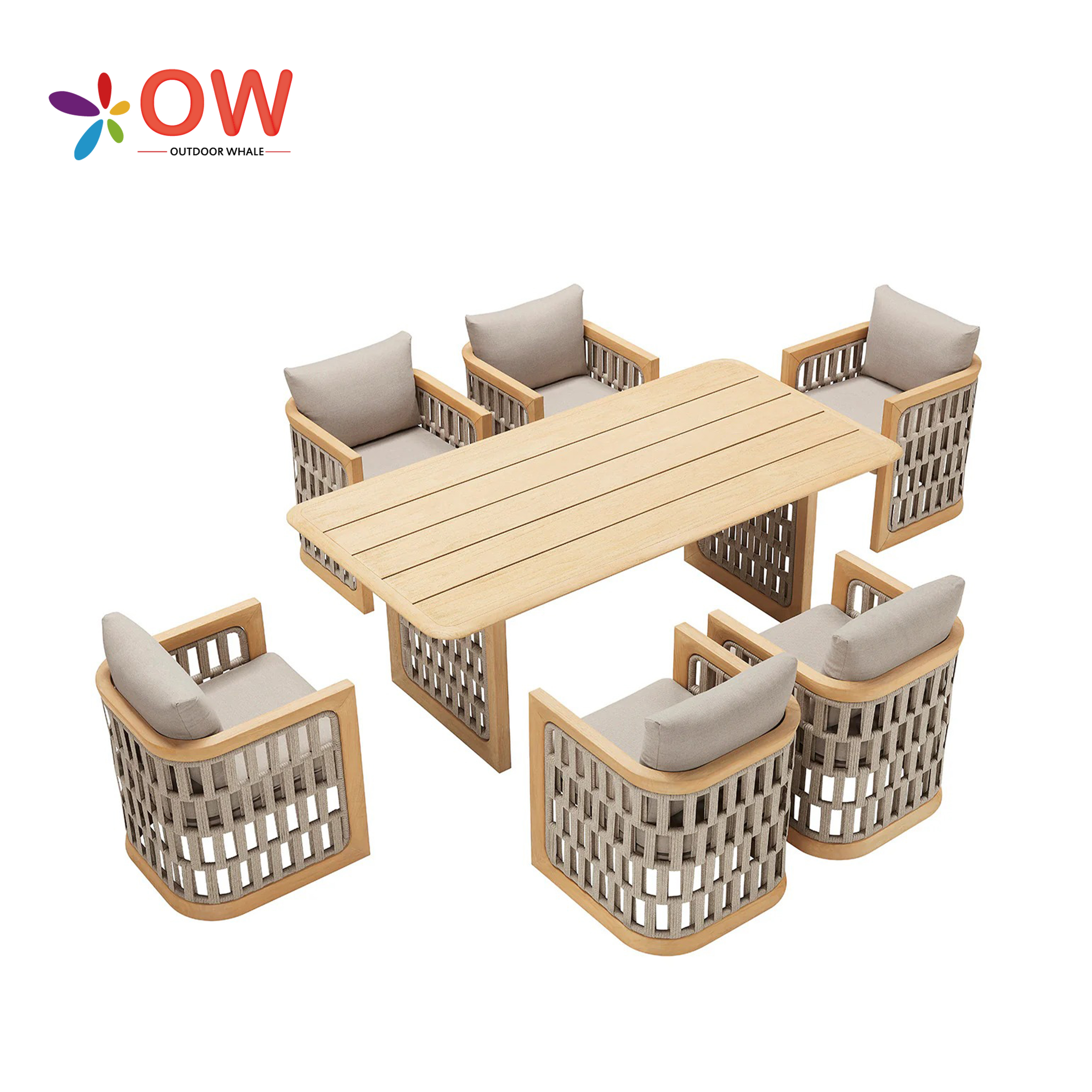Modern Dining Table Set For Ho - Outdoor Furniture Teak Wood のレビューと価格