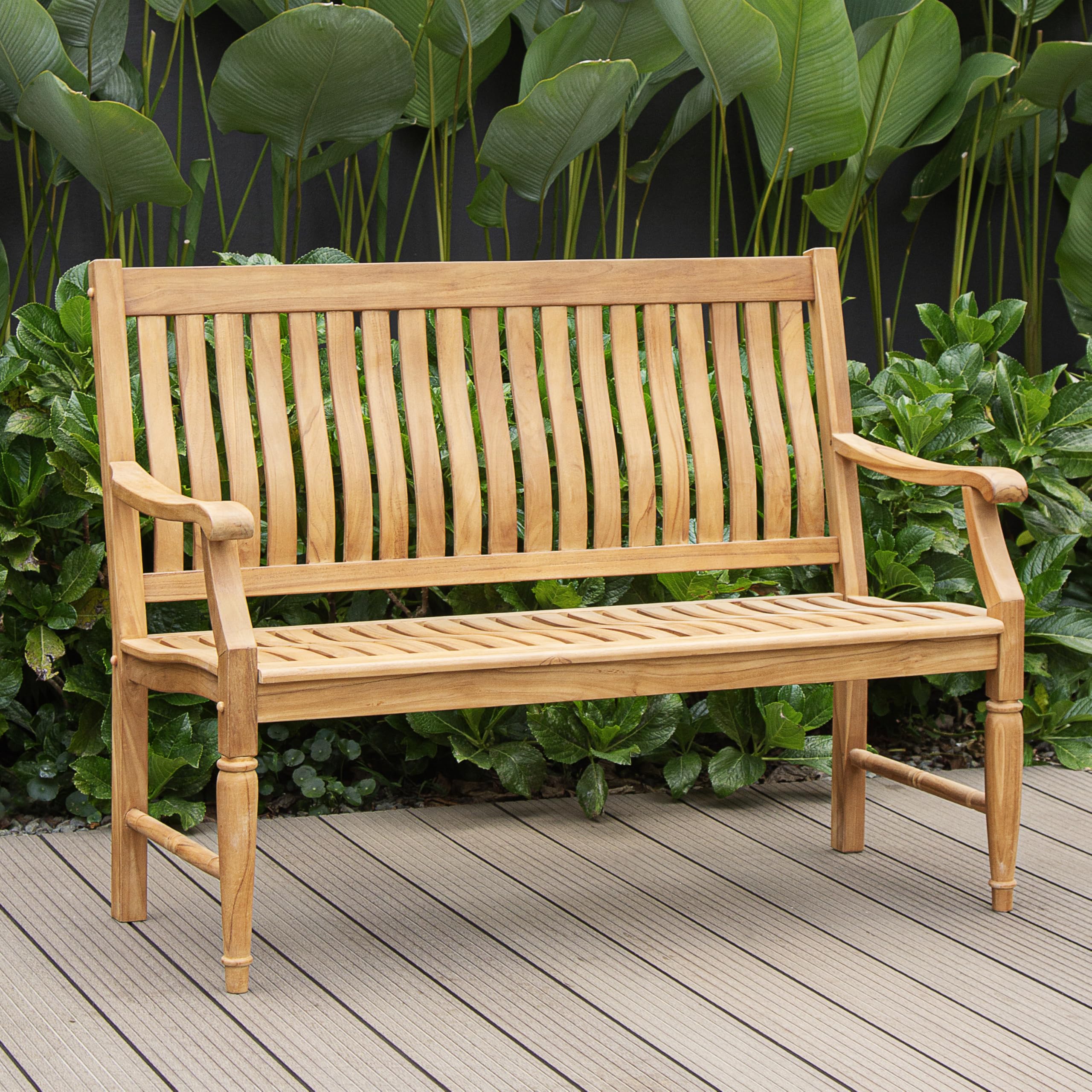 4-Foot Teak Wood Outdoor Garde - Outdoor Furniture Teak Wood のレビューと価格