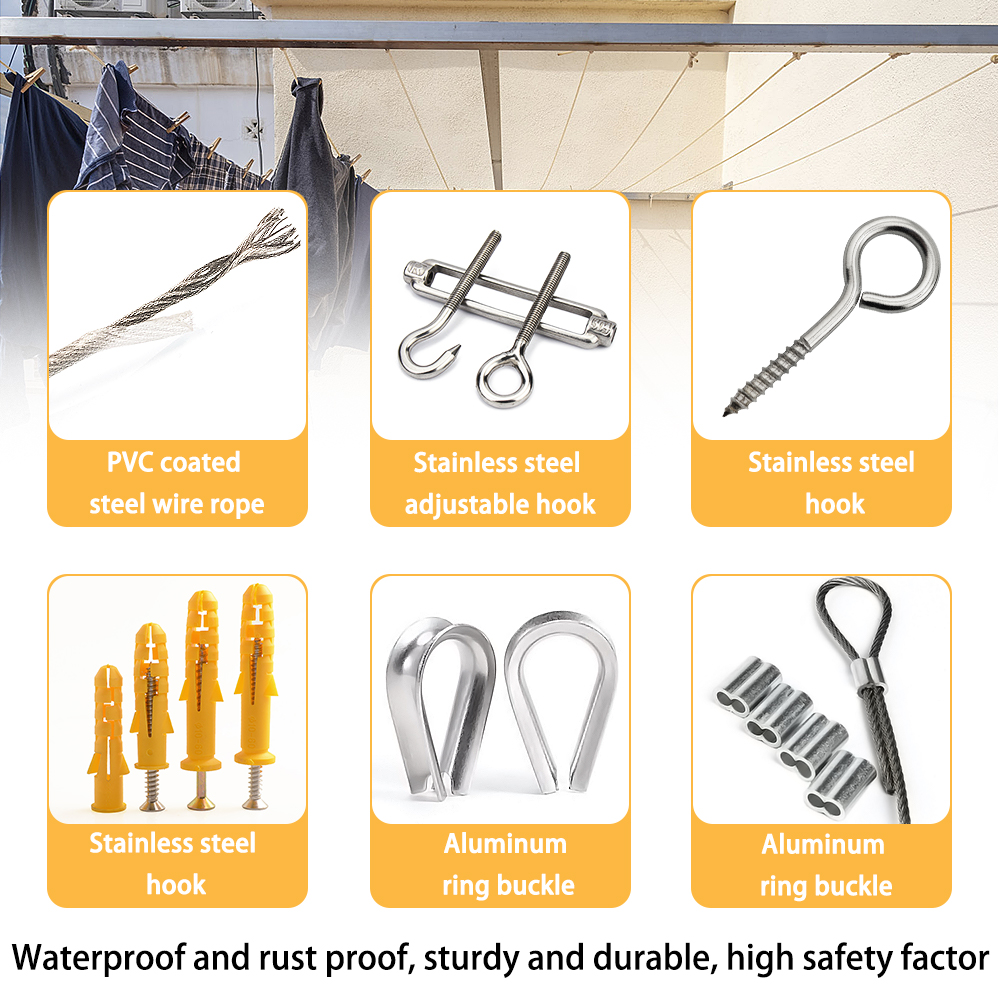 10-25M Steel Wire Rope Stainle - Outdoor Furniture Rope のレビューと価格