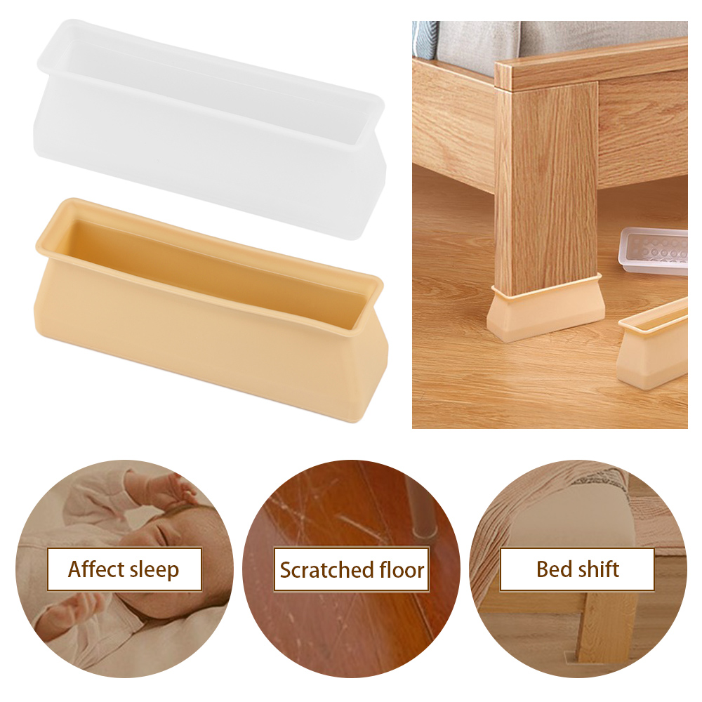 4PCS Silicone Rectangular Feet - Outdoor Furniture Leg Protectors のレビューと価格